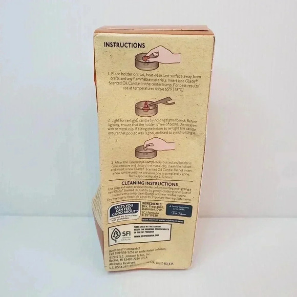 GLADE Scented Oil Candle Refills 4 Candle Pack MAPLE PUMPKIN Fall 2012 Limited E - Picture 3 of 10